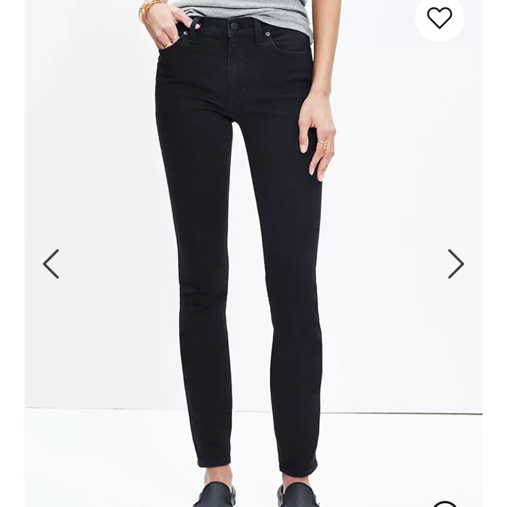 Madewell High Waist Curvy Skinny Jean in Black